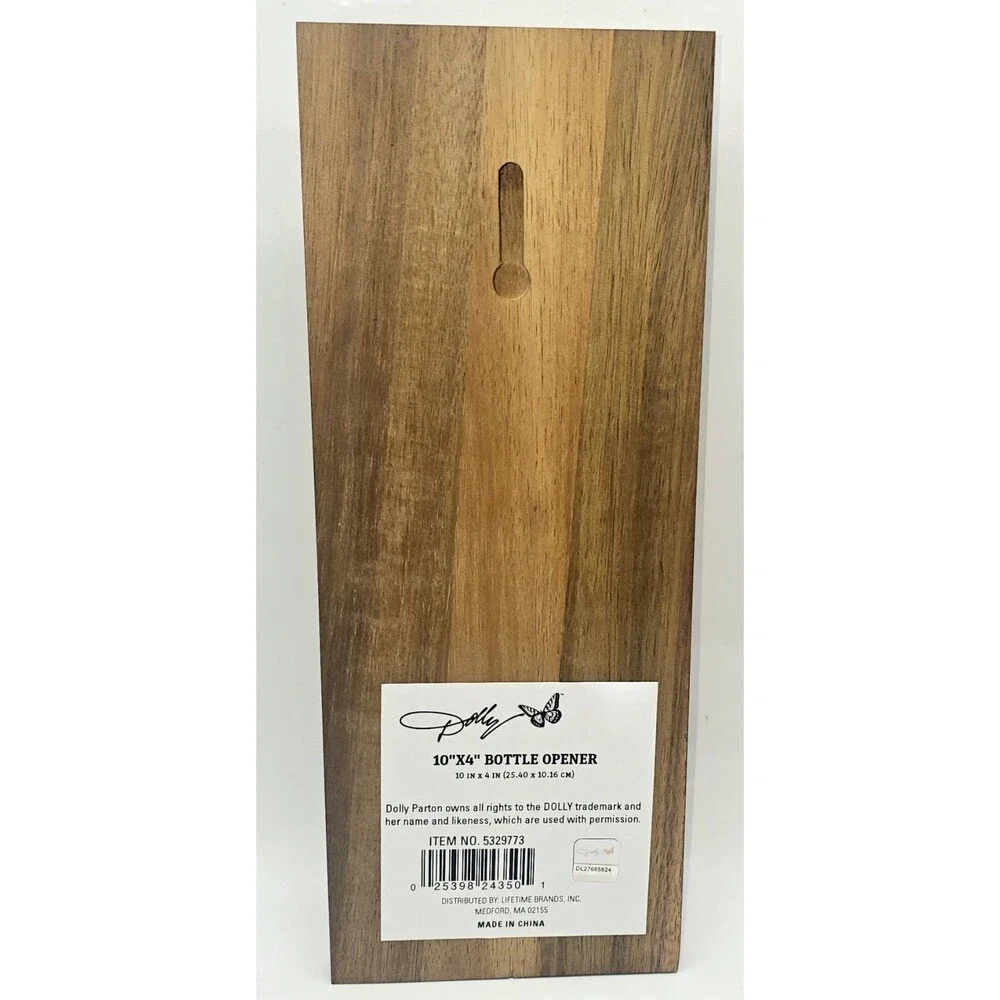 Dolly Parton Wood Guitar Bottle Opener BBQ BAR KITCHEN